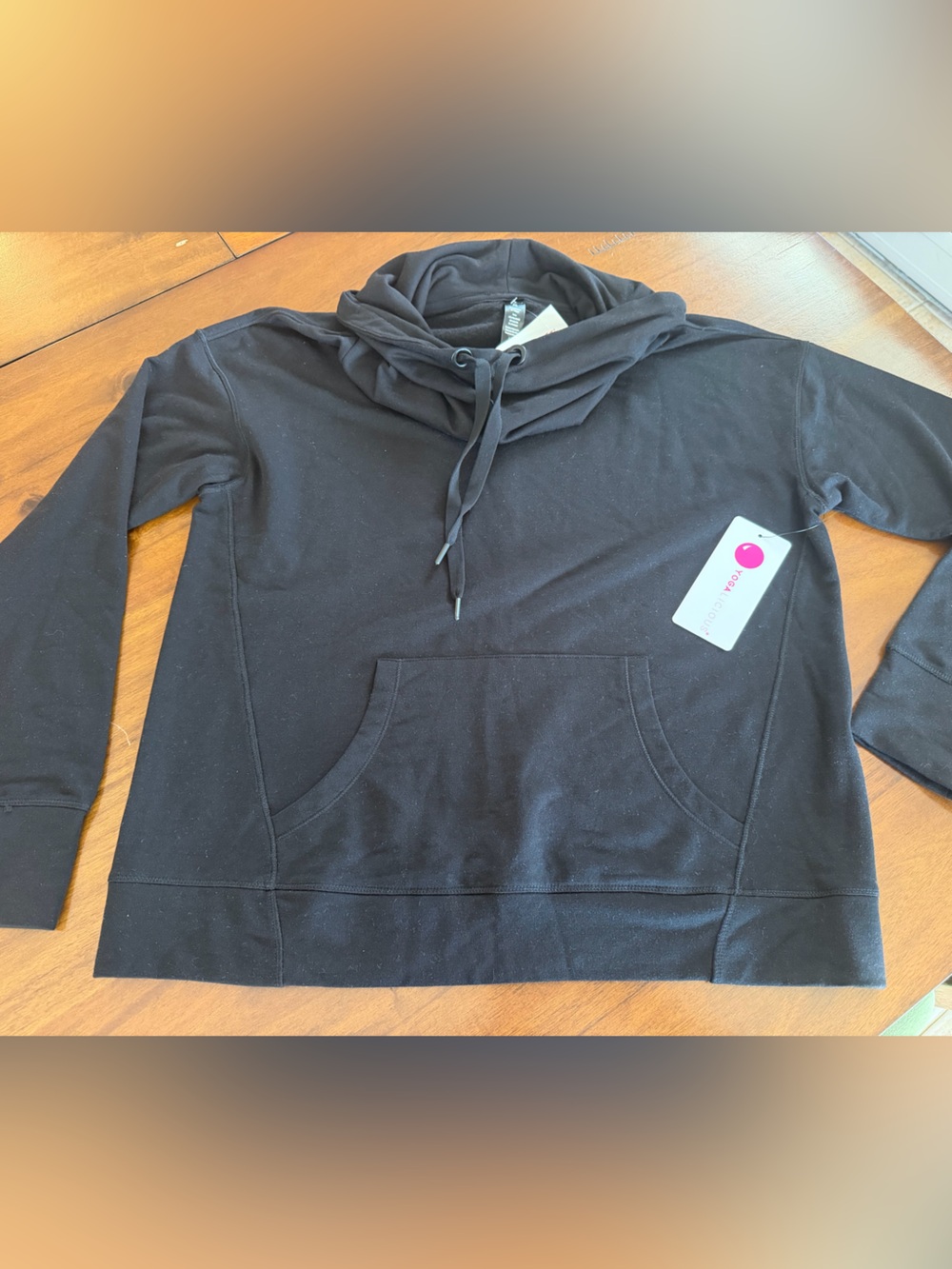 Yogalicious Black Cowl Neck Pullover